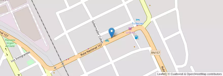 Mapa de ubicacion de La Rueda en 阿根廷, Catamarca, Departamento La Paz, Municipio De Recreo, Recreo.