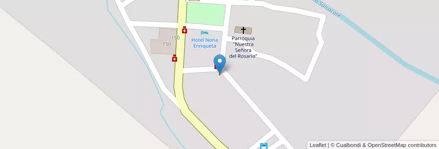Mapa de ubicacion de La Rueda en Arjantin, Córdoba, Departamento Pocho, Pedanía Salsacate, Municipio De Salsacate.