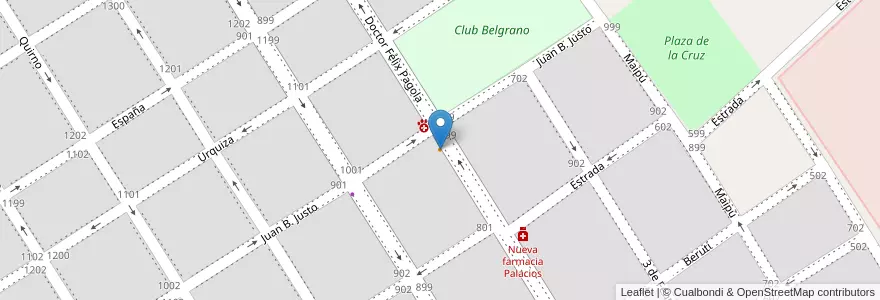 Mapa de ubicacion de La Rusita. Pizzería, rotisería en Argentina, Buenos Aires, Partido De Zárate.