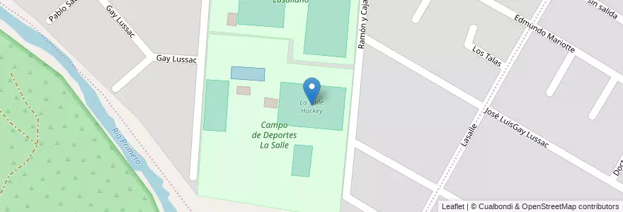 Mapa de ubicacion de La Salle Hockey en Argentina, Córdova, Departamento Capital, Pedanía Capital, Córdoba, Municipio De Córdoba.