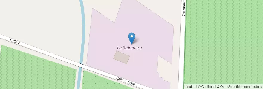 Mapa de ubicacion de La Salmuera en Argentine, San Juan, Chili, Pocito.