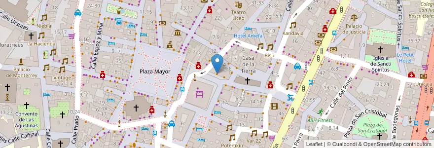Mapa de ubicacion de La Sastrería del Mercado en Spain, Castile And León, Salamanca, Campo De Salamanca, Salamanca.