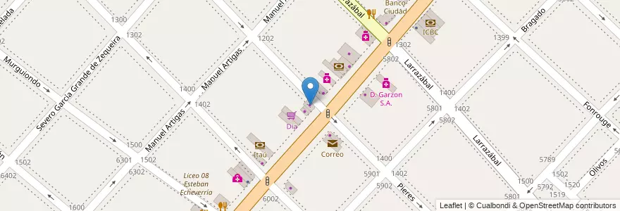 Mapa de ubicacion de La Scala, Mataderos en Argentinië, Ciudad Autónoma De Buenos Aires, Comuna 9, Buenos Aires.
