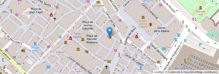 Mapa de ubicacion de La Seca Espai Brossa en İspanya, Catalunya, Barcelona, Barcelonès, Barcelona.
