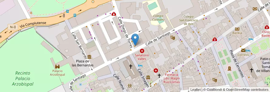 Mapa de ubicacion de La Seda en إسبانيا, منطقة مدريد, منطقة مدريد, Área Metropolitana De Madrid Y Corredor Del Henares, القلعة الحجارة.