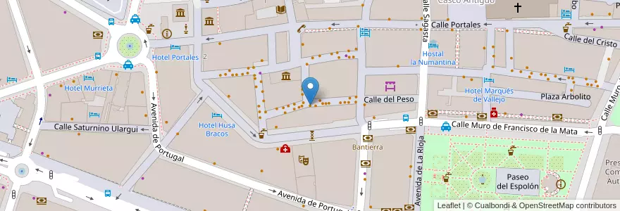 Mapa de ubicacion de La senda en Испания, Риоха, Риоха, Логронья.