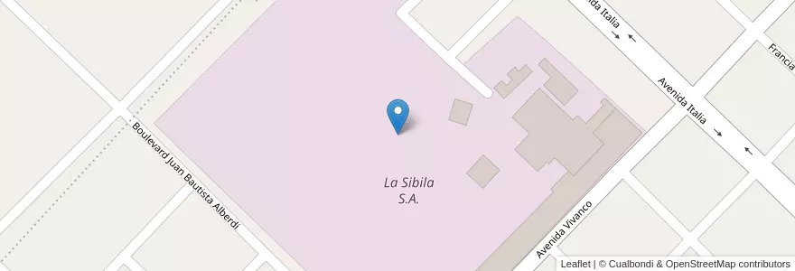 Mapa de ubicacion de La Sibila S.A. en 아르헨티나, 엔트레리오스주, Departamento Nogoyá, Nogoyá, Distrito Montoya.
