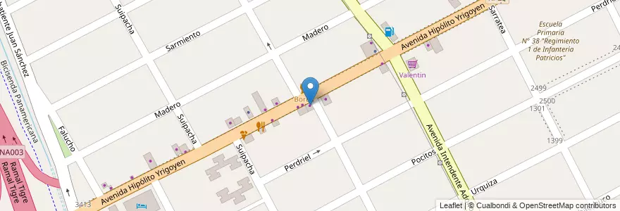 Mapa de ubicacion de La Simbolica en アルゼンチン, ブエノスアイレス州, Partido De San Fernando, San Fernando.