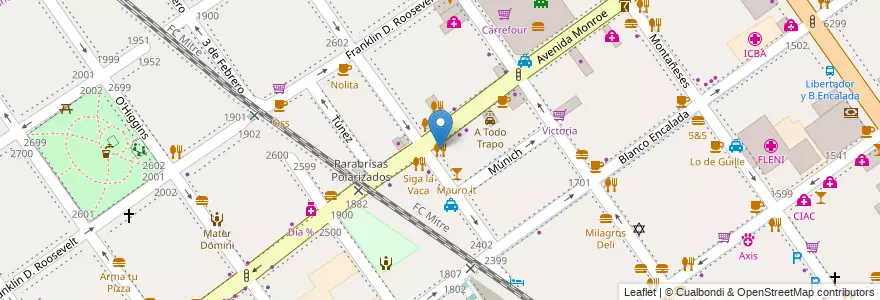 Mapa de ubicacion de La Soleada, Belgrano en الأرجنتين, Ciudad Autónoma De Buenos Aires, Buenos Aires, Comuna 13.