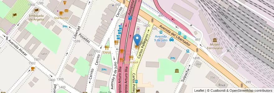 Mapa de ubicacion de La Stampa, Retiro en آرژانتین, Ciudad Autónoma De Buenos Aires, Comuna 1, Buenos Aires.