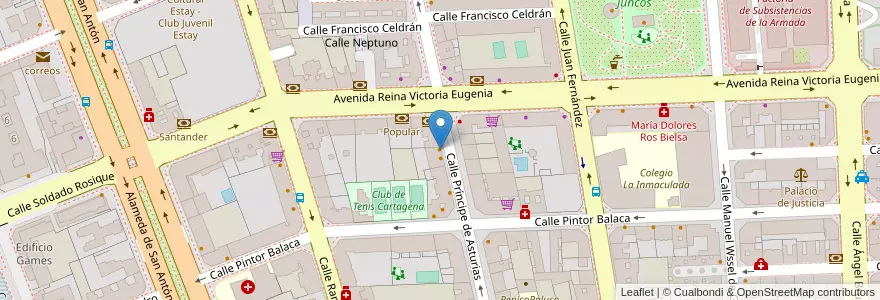 Mapa de ubicacion de La Strada en スペイン, ムルシア州, ムルシア州, Campo De Cartagena Y Mar Menor, Cartagena.
