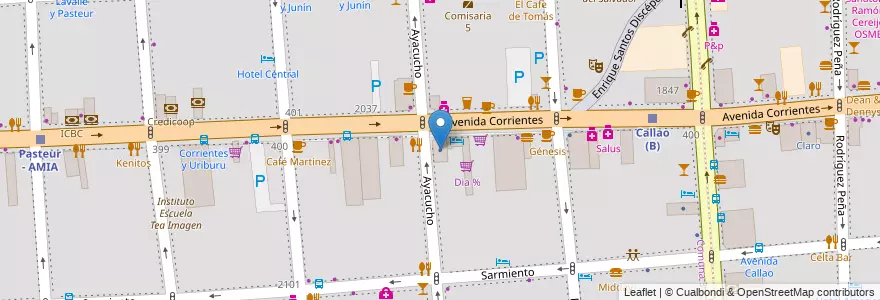 Mapa de ubicacion de La Suise, Balvanera en アルゼンチン, Ciudad Autónoma De Buenos Aires, Comuna 3, ブエノスアイレス.