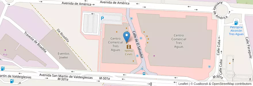 Mapa de ubicacion de La Sureña en Испания, Мадрид, Мадрид, Área Metropolitana De Madrid Y Corredor Del Henares, Alcorcón.