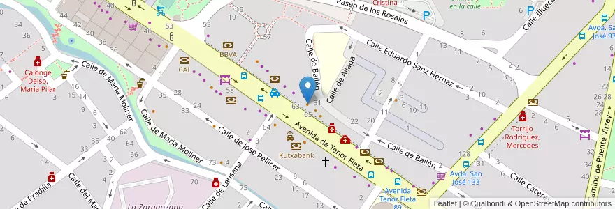 Mapa de ubicacion de La Taberna de Chipi en Espanha, Aragão, Saragoça, Zaragoza, Saragoça.