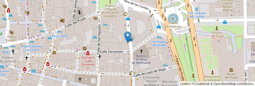 Mapa de ubicacion de La Taberna de Jose en 西班牙, Comunidad De Madrid, Comunidad De Madrid, Área Metropolitana De Madrid Y Corredor Del Henares, Madrid.