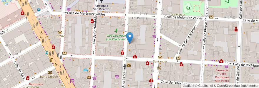 Mapa de ubicacion de La Taberna de Nacho en Испания, Мадрид, Мадрид, Área Metropolitana De Madrid Y Corredor Del Henares, Мадрид.