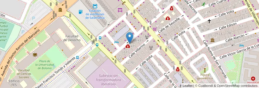 Mapa de ubicacion de La Tabernita en اسپانیا, Castilla Y León, سالامانکا, Campo De Salamanca, سالامانکا.