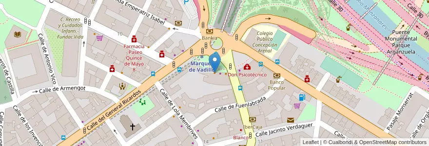 Mapa de ubicacion de La Tacoteca en Испания, Мадрид, Мадрид, Área Metropolitana De Madrid Y Corredor Del Henares, Мадрид.