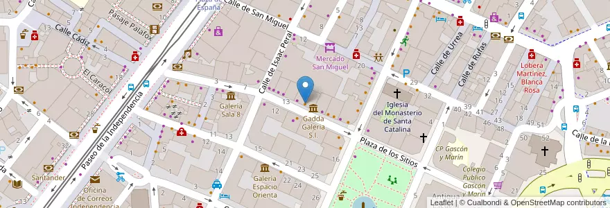Mapa de ubicacion de La Tagliatella en Espanha, Aragão, Saragoça, Zaragoza, Saragoça.