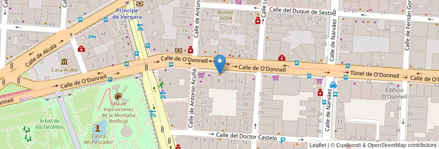 Mapa de ubicacion de La Tagliatella en Испания, Мадрид, Мадрид, Área Metropolitana De Madrid Y Corredor Del Henares, Мадрид.