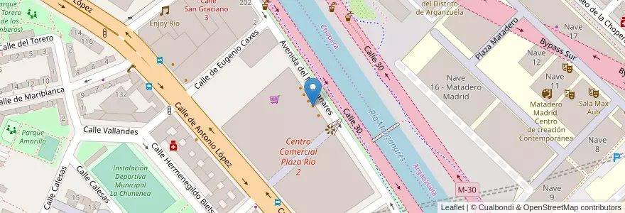 Mapa de ubicacion de La Tagliatella en スペイン, マドリード州, Comunidad De Madrid, Área Metropolitana De Madrid Y Corredor Del Henares, Madrid.