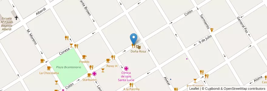 Mapa de ubicacion de La Tanita restaurant en 아르헨티나, 부에노스아이레스주, Partido De Quilmes, Quilmes.
