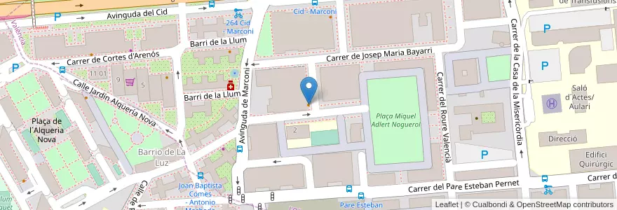 Mapa de ubicacion de La Tapa en スペイン, バレンシア州, València / Valencia, L'Horta Oest.