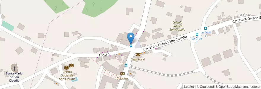 Mapa de ubicacion de La Tapadera en 西班牙, 阿斯圖里亞斯, 阿斯圖里亞斯, Oviedo.