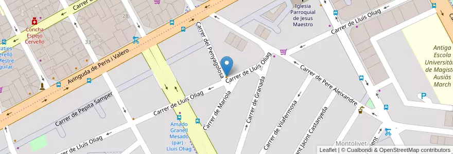 Mapa de ubicacion de La tasca argentina en スペイン, バレンシア州, València / Valencia, Comarca De València, València.