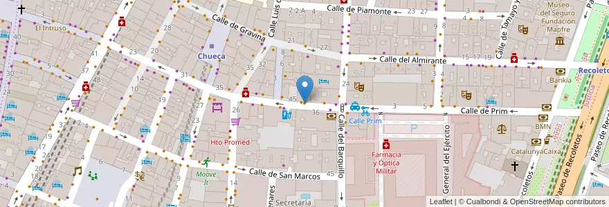 Mapa de ubicacion de La Tasca de Figueroa en Spain, Community Of Madrid, Community Of Madrid, Área Metropolitana De Madrid Y Corredor Del Henares, Madrid.