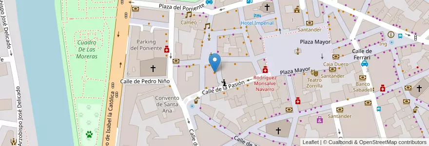 Mapa de ubicacion de La Tasquita en 스페인, Castilla Y León, Valladolid, Valladolid.