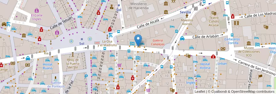 Mapa de ubicacion de La Taurina en 스페인, Comunidad De Madrid, Comunidad De Madrid, Área Metropolitana De Madrid Y Corredor Del Henares, 마드리드.