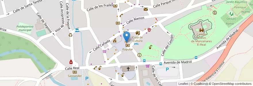 Mapa de ubicacion de La Taurina en Испания, Мадрид, Мадрид, Cuenca Alta Del Manzanares, Manzanares El Real.