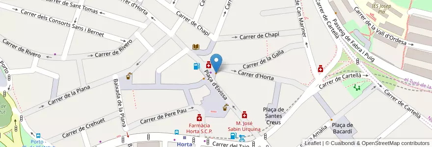 Mapa de ubicacion de La Taverna en Испания, Каталония, Барселона, Барселонес, Барселона.