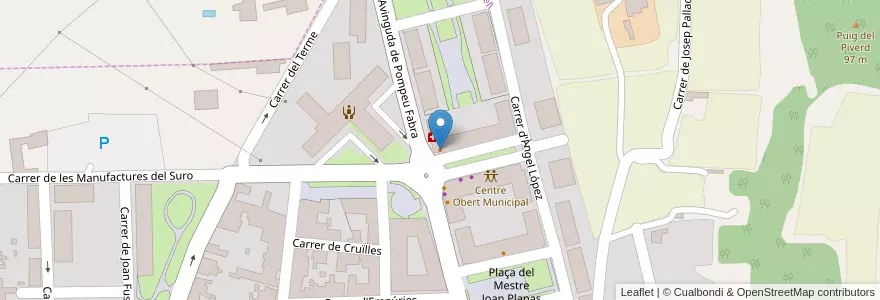 Mapa de ubicacion de La Taverna del Buda en Spagna, Catalunya, Girona, Baix Empordà, Palafrugell.