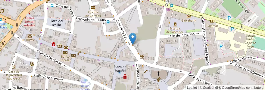 Mapa de ubicacion de La Tentación en Испания, Мадрид, Мадрид, Área Metropolitana De Madrid Y Corredor Del Henares, Fuenlabrada.