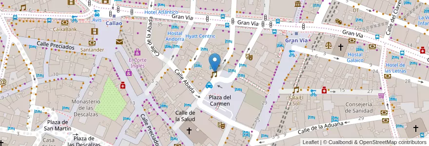Mapa de ubicacion de La Terraza de Salud en Spain, Community Of Madrid, Community Of Madrid, Área Metropolitana De Madrid Y Corredor Del Henares, Madrid.