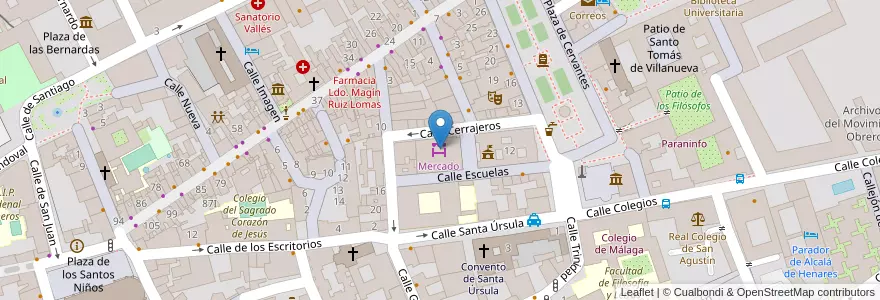 Mapa de ubicacion de La Terraza del Mercado en إسبانيا, منطقة مدريد, منطقة مدريد, Área Metropolitana De Madrid Y Corredor Del Henares, القلعة الحجارة.