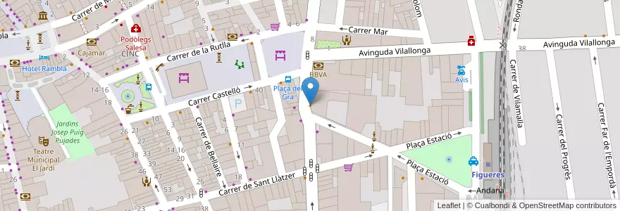 Mapa de ubicacion de La tertúlia 2 en Испания, Каталония, Жирона, Alt Empordà, Figueres.