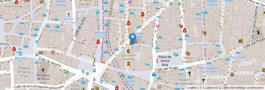 Mapa de ubicacion de La Tía Cebolla en Spagna, Comunidad De Madrid, Comunidad De Madrid, Área Metropolitana De Madrid Y Corredor Del Henares, Madrid.
