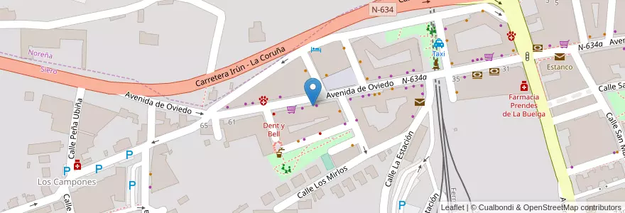 Mapa de ubicacion de La Tienda 24h (3) en Spain, Asturias, Asturias, Siero.