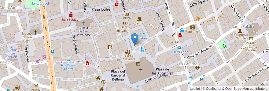 Mapa de ubicacion de La Tienda de Susano en Espagne, Région De Murcie, Région De Murcie, Verger-De-Murcie, Murcia.