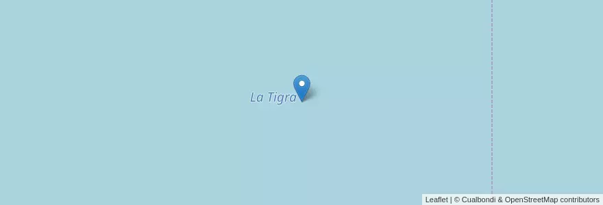 Mapa de ubicacion de La Tigra en Argentine, La Pampa, Departamento Hucal, Municipio De Abramo.