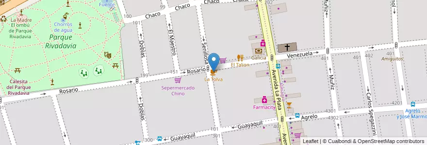 Mapa de ubicacion de La Tolva, Caballito en Arjantin, Ciudad Autónoma De Buenos Aires, Buenos Aires, Comuna 6.