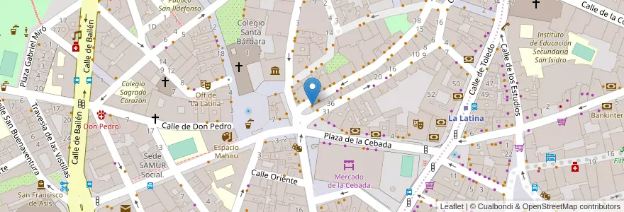 Mapa de ubicacion de La Tomasa en Испания, Мадрид, Мадрид, Área Metropolitana De Madrid Y Corredor Del Henares, Мадрид.
