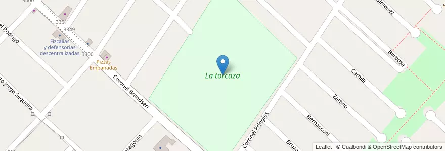 Mapa de ubicacion de La torcaza en Arjantin, Buenos Aires, Partido De Ituzaingó.