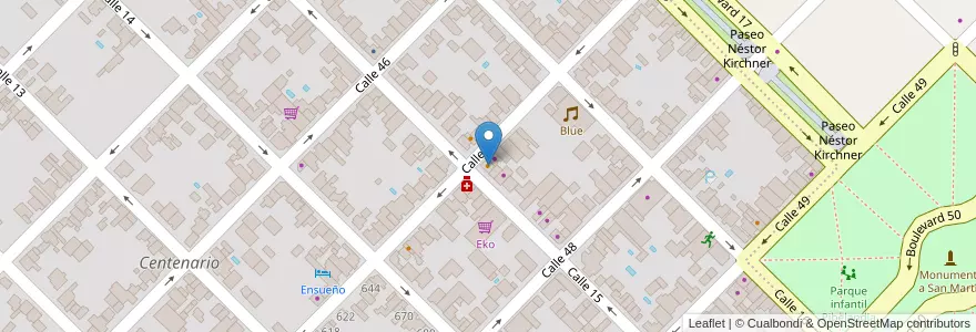 Mapa de ubicacion de La Torre en Arjantin, Buenos Aires, Partido De Colón, Colón.