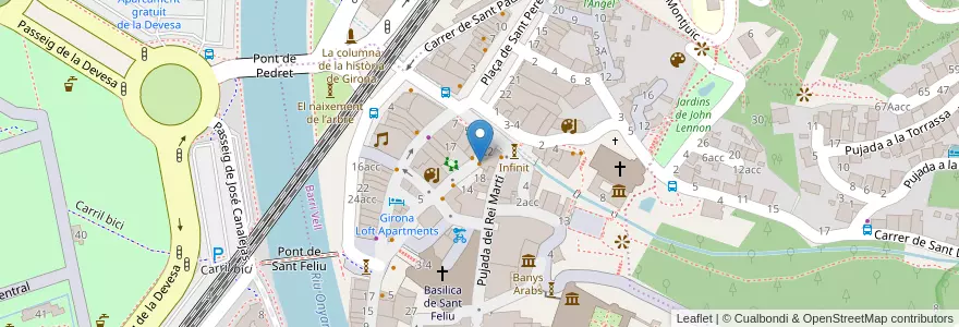 Mapa de ubicacion de La Tortilla Tex Mex en Spagna, Catalunya, Girona, Gironès, Girona.