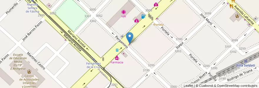 Mapa de ubicacion de La Tota, Villa Soldati en Argentine, Ciudad Autónoma De Buenos Aires, Buenos Aires, Comuna 8.