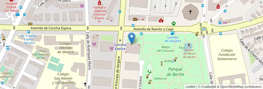 Mapa de ubicacion de La Tragantía en 스페인, Comunidad De Madrid, Comunidad De Madrid, Área Metropolitana De Madrid Y Corredor Del Henares, 마드리드.
